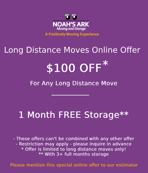 Noah's Ark Moving & Storage Offer