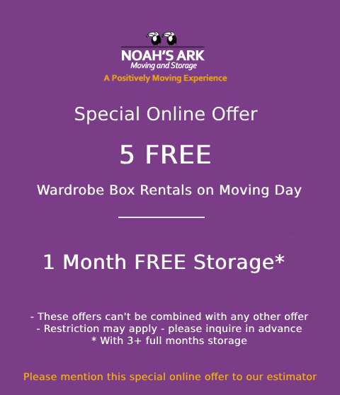 Noah's Ark Moving & Storage Offer